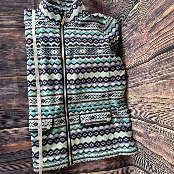 Preowned Talbots Fair Isle Fleece Jacket Women's Large - Picture 9 of 10